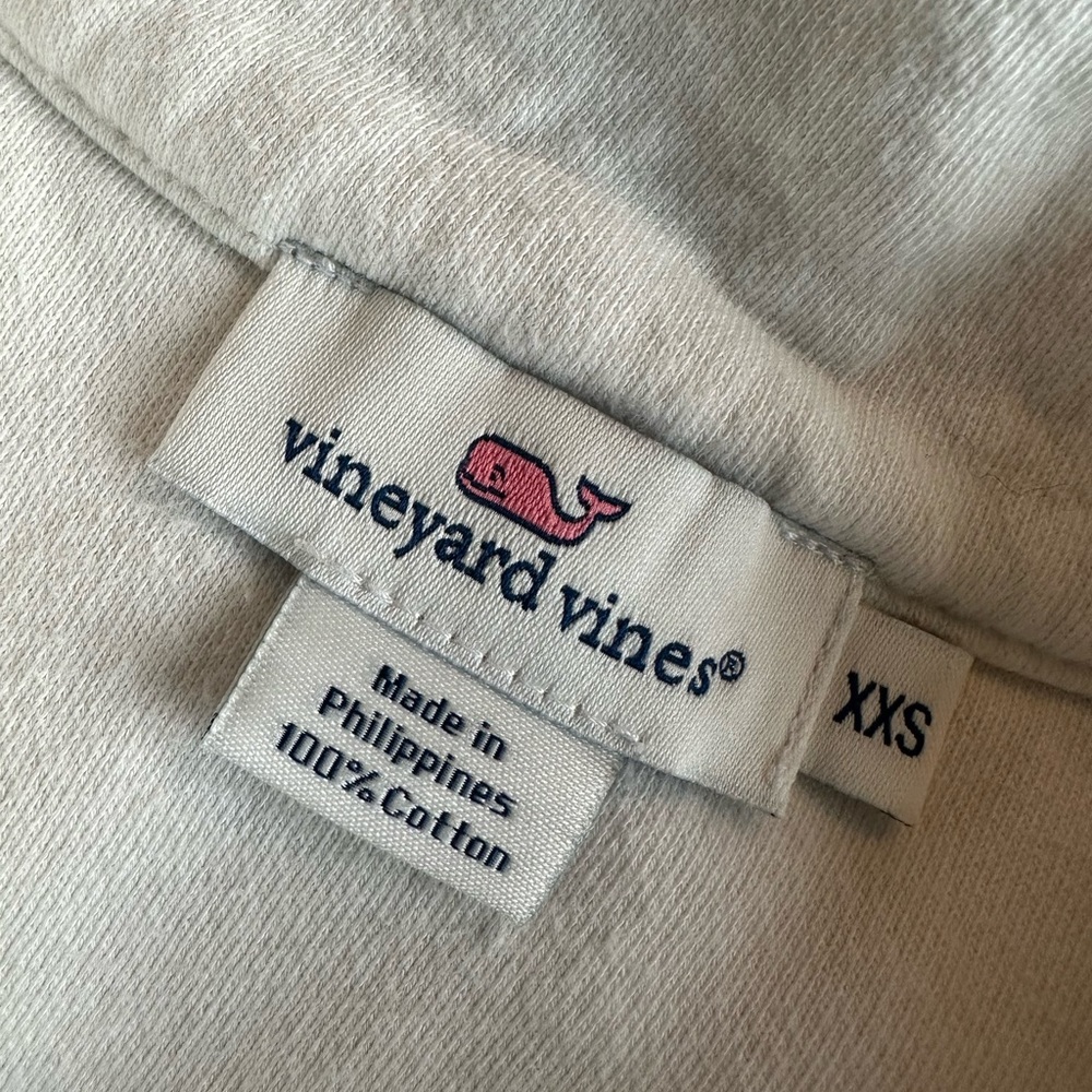 VINEYARD VINES 🐳 Ladies White with Plaid Yoke All Cotton Shep Shirt - Sz XXS - Picture 2 of 16